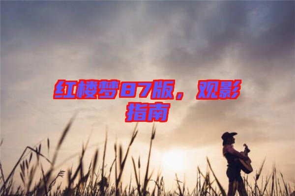 紅樓夢(mèng)87版，觀影指南