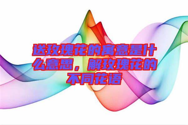 送玫瑰花的寓意是什么意思，解玫瑰花的不同花語(yǔ)