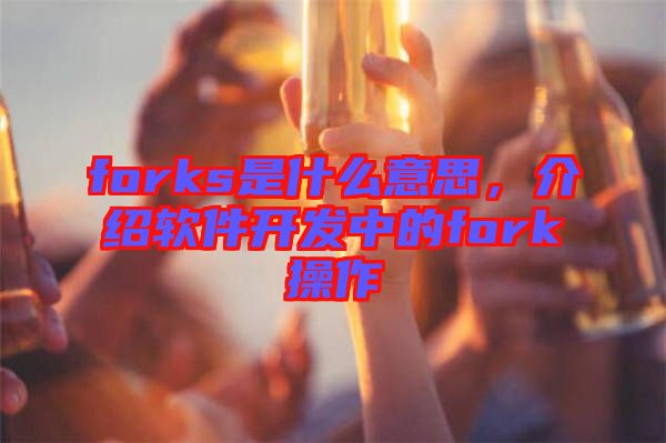 forks是什么意思，介紹軟件開發(fā)中的fork操作