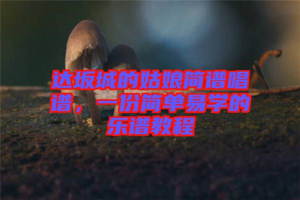 達坂城的姑娘簡譜唱譜，一份簡單易學的樂譜教程